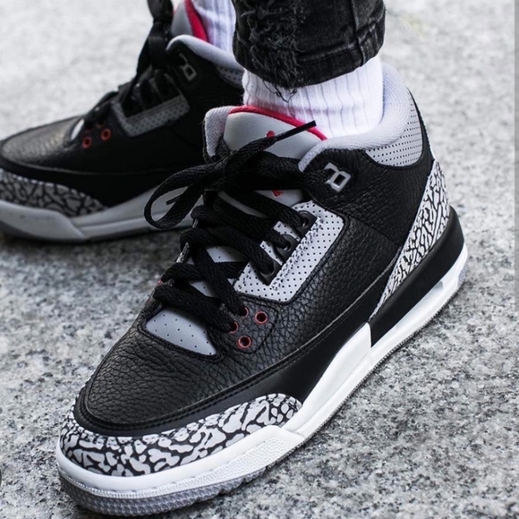 Jordan Shoes - Jordan 3 Retro OG 'Black Cement' Streetwear/Lifestyle Shoes Size 7 Youth…